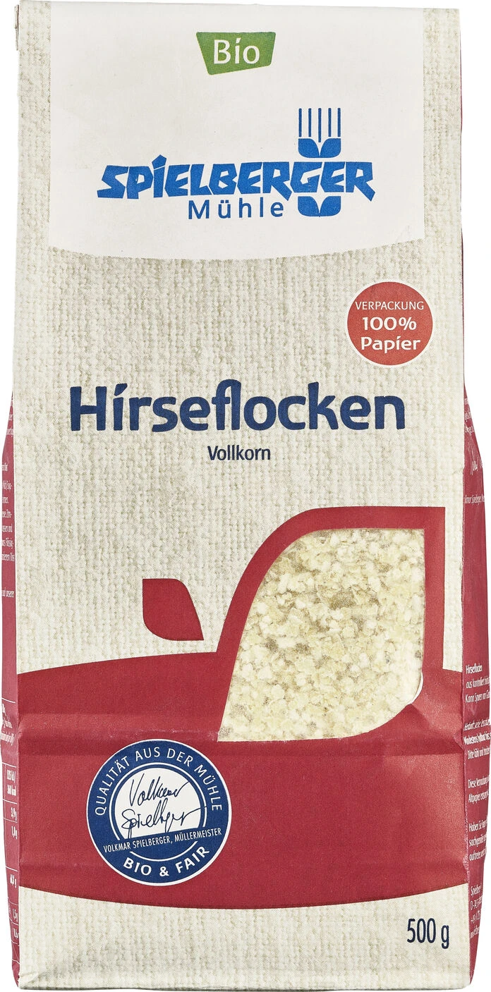 Spielberger Hirseflocken, 500 Gr Packung 1 Spielberger Hirseflocken, 500 Gr Packung