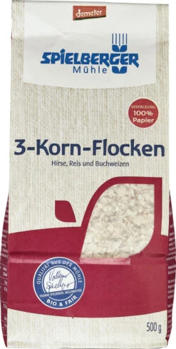 Spielberger 3-Kornflocken, Demeter 500 Gr Packung