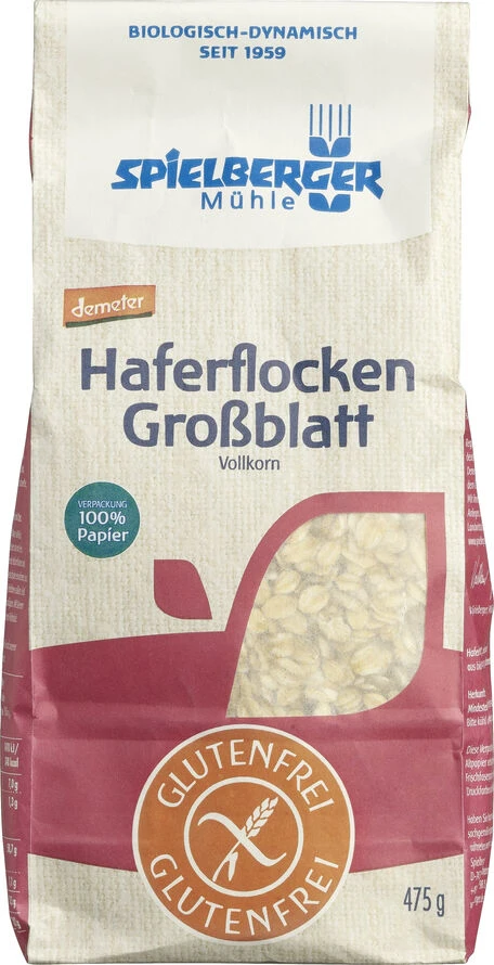 Spielberger Glutenfreie Haferflocken Großblatt, De 1 Spielberger Glutenfreie Haferflocken Großblatt, De