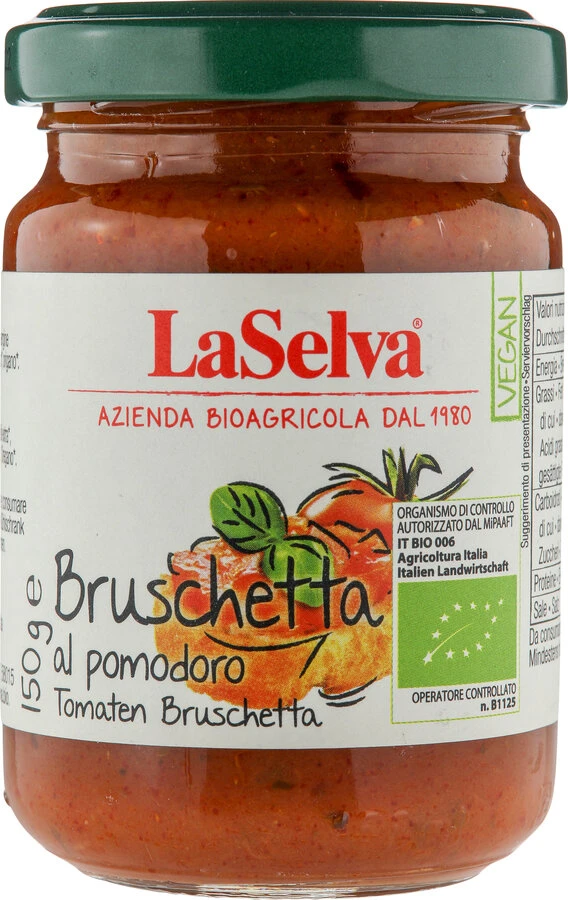 La Selva Bruschetta Aus Tomaten, 150 Gr Glas 1 La Selva Bruschetta Aus Tomaten, 150 Gr Glas