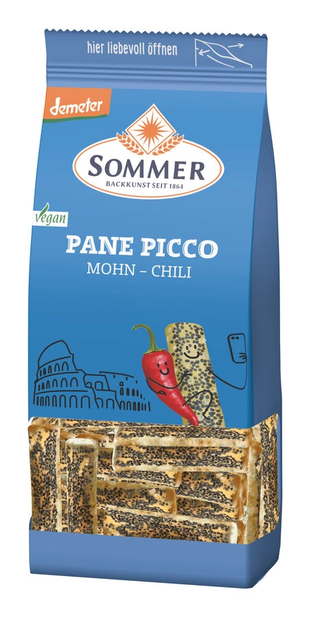 Sommer & Co. Pane Picco Mohn Und Chilli, 150 G Pac 1 Sommer & Co. Pane Picco Mohn Und Chilli, 150 G Pac