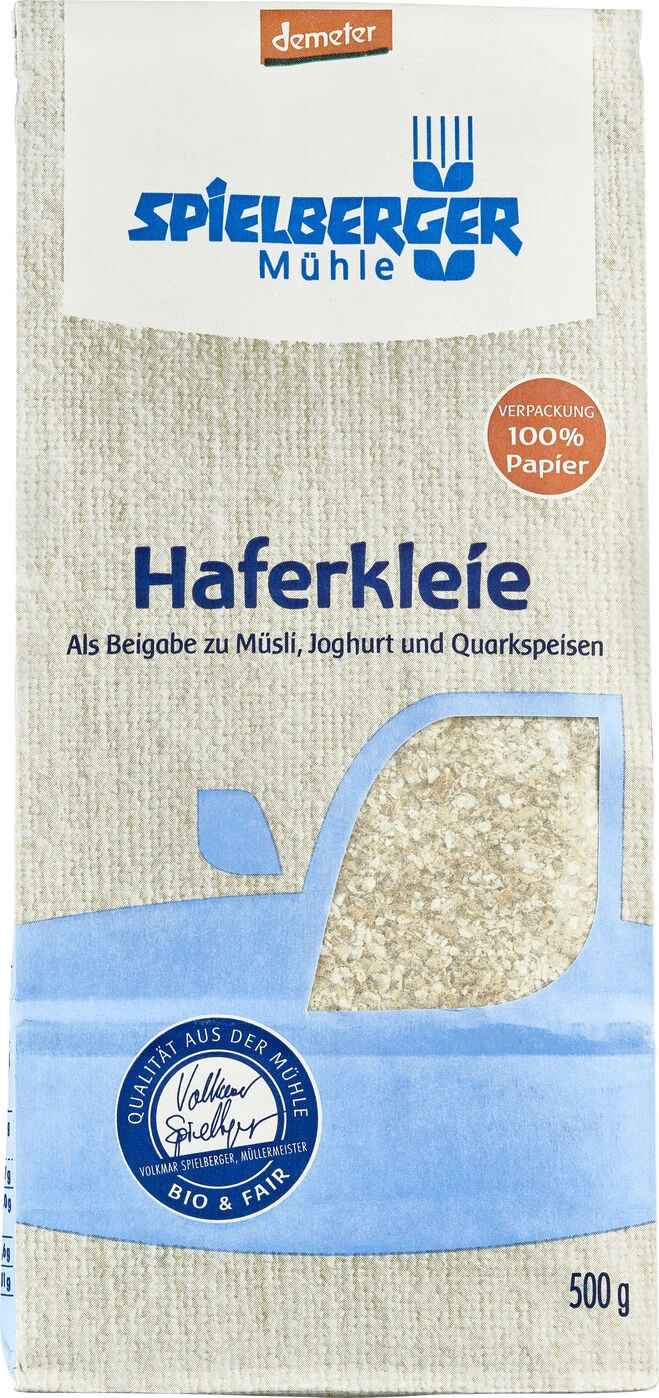 Spielberger Haferspeisekleie, 500 Gr Packung 1 Spielberger Haferspeisekleie, 500 Gr Packung