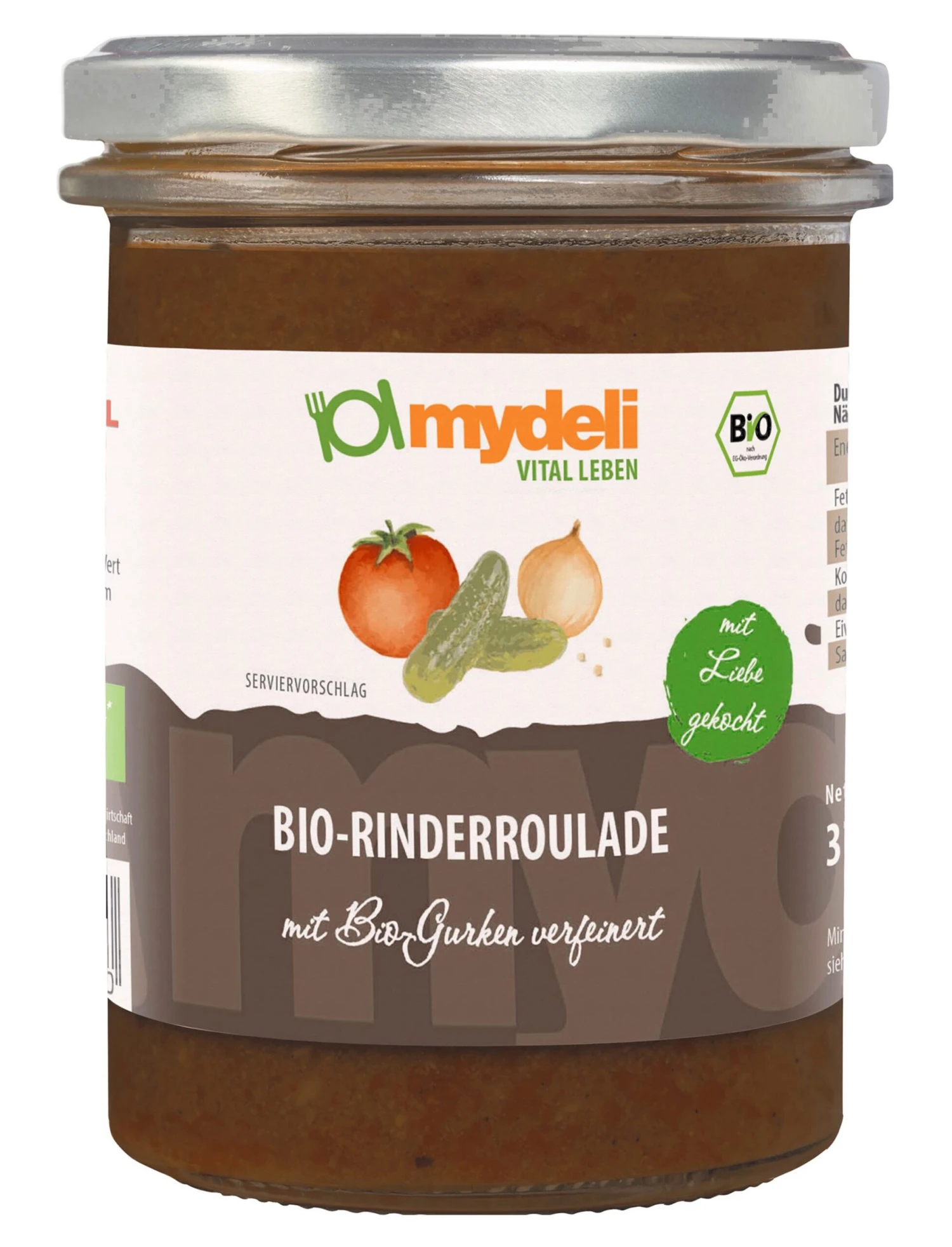 MyDeli Rinderroulade, 360 Gr Glas 1 MyDeli Rinderroulade, 360 Gr Glas