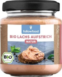 Followfish Lachs Aufstrich Natur, 110 G Glas