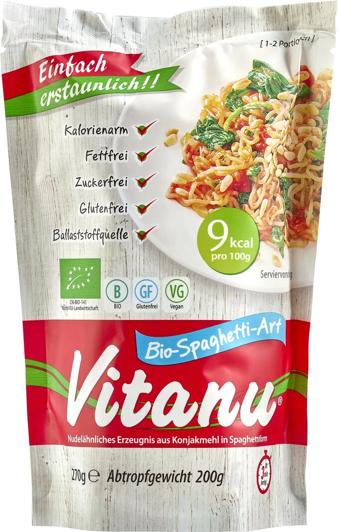 Vitanu Spaghetti, 270 Gr Packung 1 Vitanu Spaghetti, 270 Gr Packung