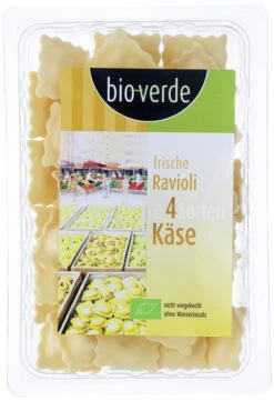 Bio-verde Ravioli Mit 4 Sorten Käse, 250 Gr Packun