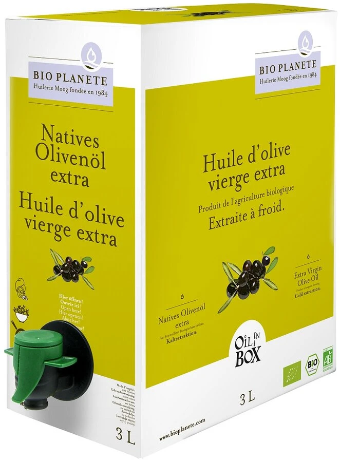 BIO PLANÈTE Olivenöl, Mild Nativ Extra, 3 Ltr Box 1 BIO PLANÈTE Olivenöl, Mild Nativ Extra, 3 Ltr Box