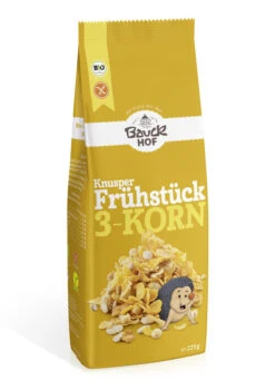 Bauckhof 3-Korn Knusper Frühstück, 225 Gr Packung