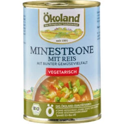 Ökoland Minestrone Mit Reis, 400 Gr Dose