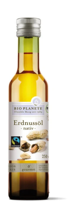 BIO PLANÈTE Erdnussöl Nativ, 250 Ml Flasche