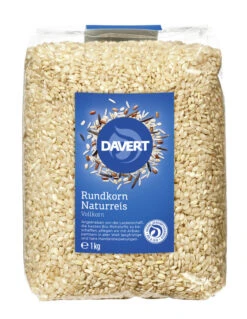 Davert Naturreis Rundkorn, -Vollkorn- 1 Kg Packung