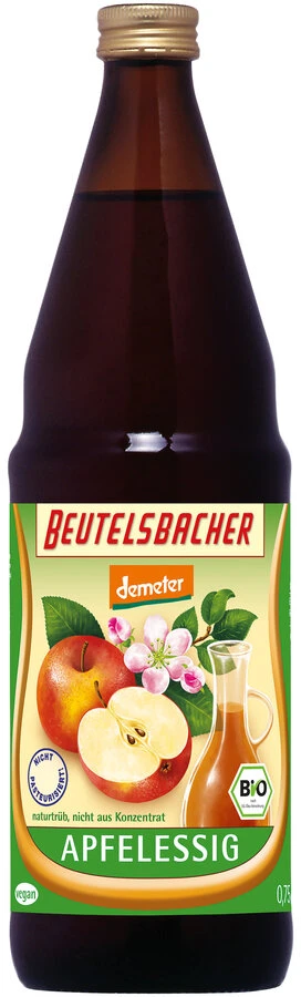 Beutelsbacher Apfelessig Naturtrüb, Demeter, 0,75 1 Beutelsbacher Apfelessig Naturtrüb, Demeter, 0,75
