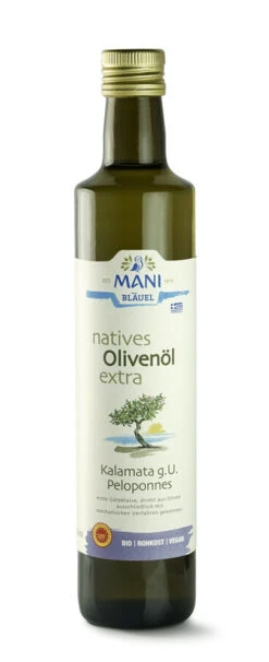 Mani Olivenöl Kalamata G.U., 0,5 Ltr Flasche